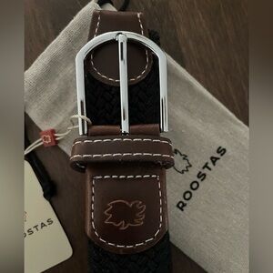 Roostas Men’s Braided Belt - The Bethpaige NWT - Med - Blk